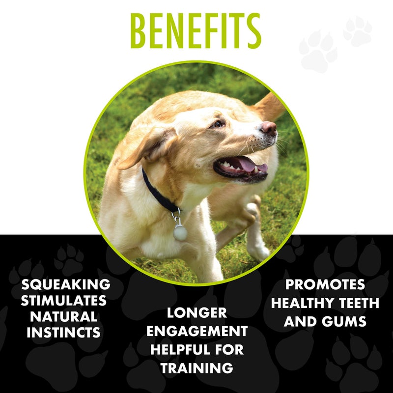 Hero - Squeakables Kettle Ball - Dog Toys - Puppy Toys - Pet Toys - Medium, 5 Inches (Blue) - Image 5